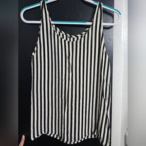 Vintage Black and White Striped Camisole